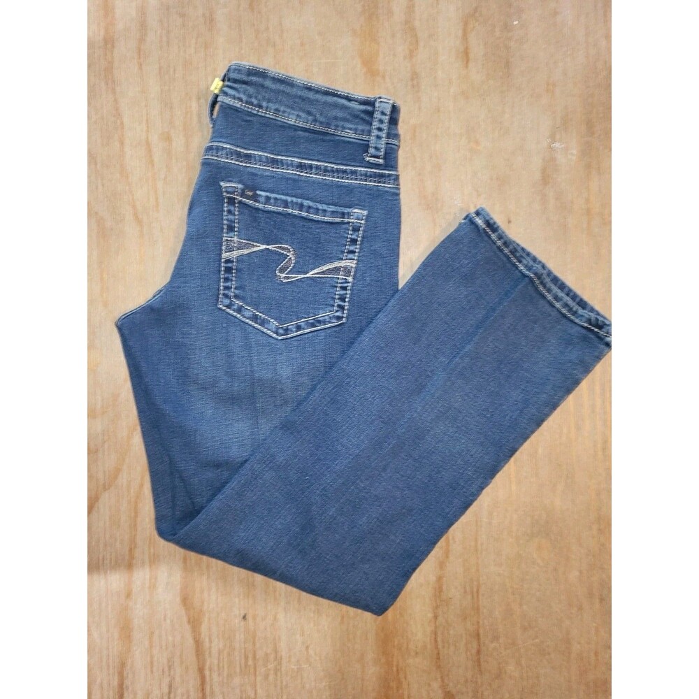 Lee Relaxed Straight Leg Jeans Blue Denim Size 8 Short Mid Rise Stretch Casual - Picture 3 of 6